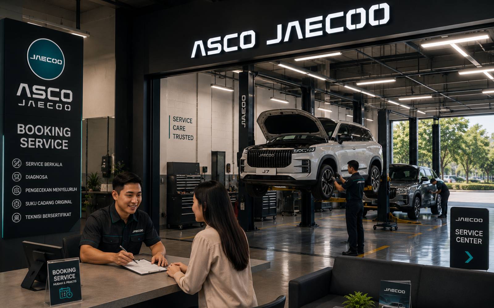 Booking service mobil Jaecoo di Asco Jaecoo